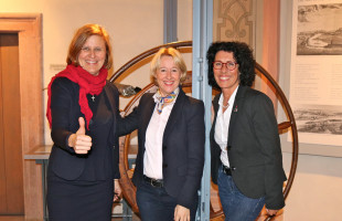 Dr. Simone Strohmayr, Martina Fehlner und Helga Raab-Wasse, Vorsitzende des SPD-Kreisverbandes Miltenberg