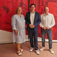 Manuel Michniok mit den UB-Vorsitzenden