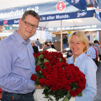 Martina Fehlner und Thorsten Schäfer-Gümbel in Großostheim