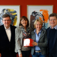 Die vier unterfränkischen SPD-Landtagsabgeordneten Volkmar Halbleib (Ochsenfurt), Kathi Petersen (Schweinfurt), Martina Fehlner (Aschaffenburg) und Georg Rosenthal (Würzburg).